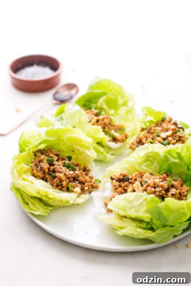 Easy Chicken Lettuce Wraps