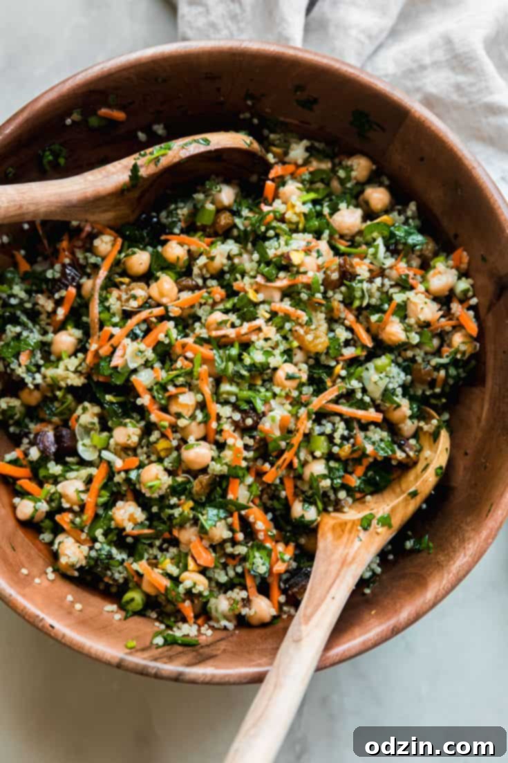 Moroccan-Inspired Chickpea Quinoa Salad (Power Salad)