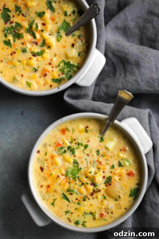Fresh Corn Zucchini Chowder - The perfect way to use up all that summer produce! Creamy chowder loaded with fresh corn and zucchini and chopped jalapeños! Fresh Corn Zucchini Chowder - The perfect way to use up all that summer produce! Creamy chowder loaded with fresh corn and zucchini and chopped jalapeños!