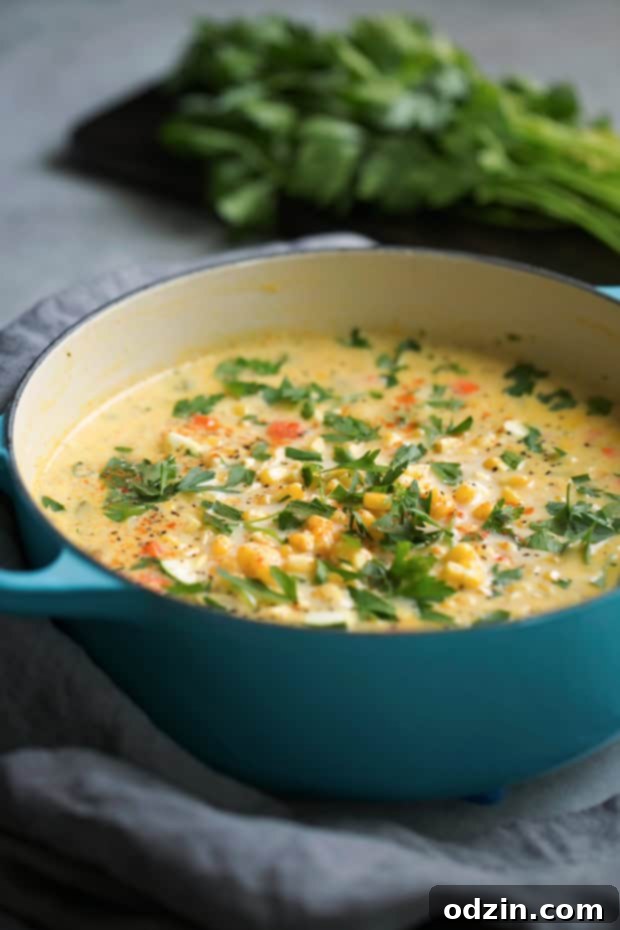 Fresh Corn Zucchini Chowder - The perfect way to use up all that summer produce! Creamy chowder loaded with fresh corn and zucchini and chopped jalapeños! Fresh Corn Zucchini Chowder - The perfect way to use up all that summer produce! Creamy chowder loaded with fresh corn and zucchini and chopped jalapeños!