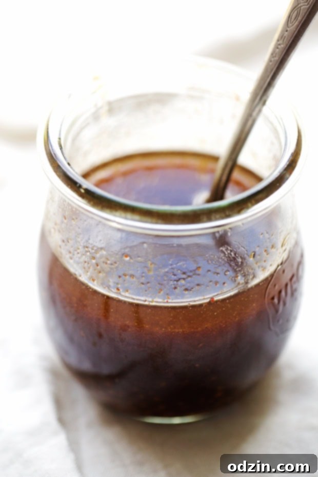 lemon sumac dressing in weck jar