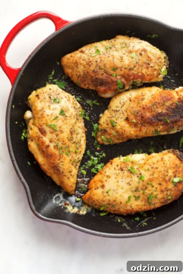 Crispy pan-fried stuffed chicken ready to be served.