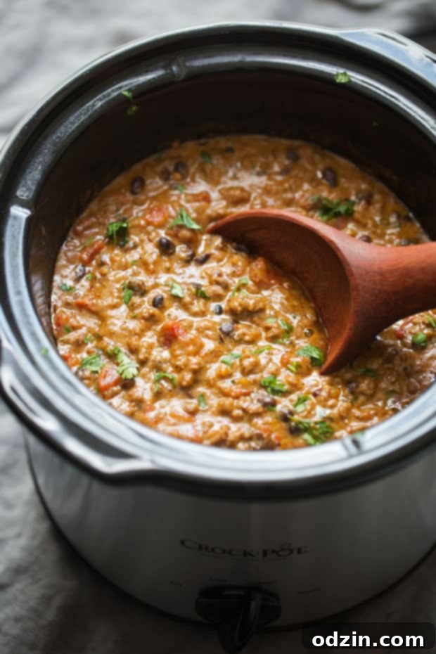 The BEST Cheesy Chili Dip - made with a homemade taco seasoning and NO Velveeta - just simple homemade cheese sauce! So good! #chilicheesedip #cheesychilidip #chilidip | Littlespicejar.com