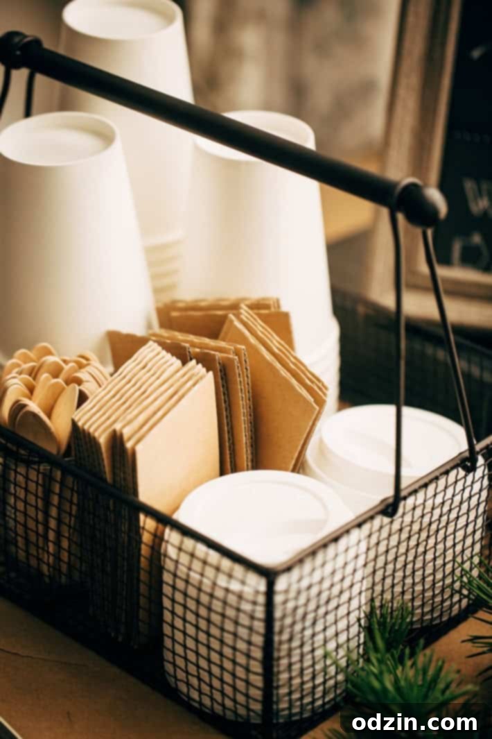 DIY Hot Chocolate Bar Party - Learn how to set up your own hot chocolate bar! Tons of printables, decorating ideas, and toppings! Plus, the most luxurious hot chocolate recipe! #hotchocolate #hotchocolatebar #diyhotchocolatebar #slowcooker | Littlespicejar.com paper cups, spoons, and coffee liners for hot chocolate